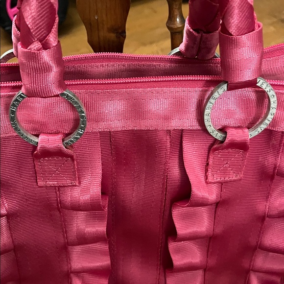 Harvey's Lola Bag with Braided Handle fushia color - Picture 5 of 11